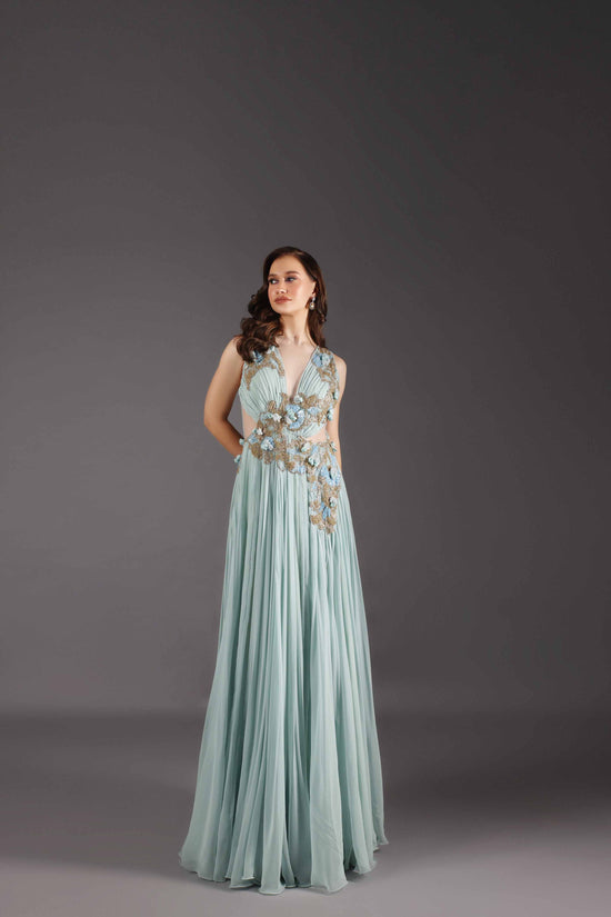 Light Green Designer Gown