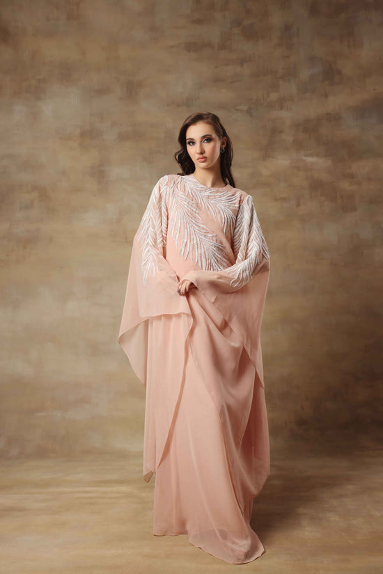 Peach Designer Kaftan