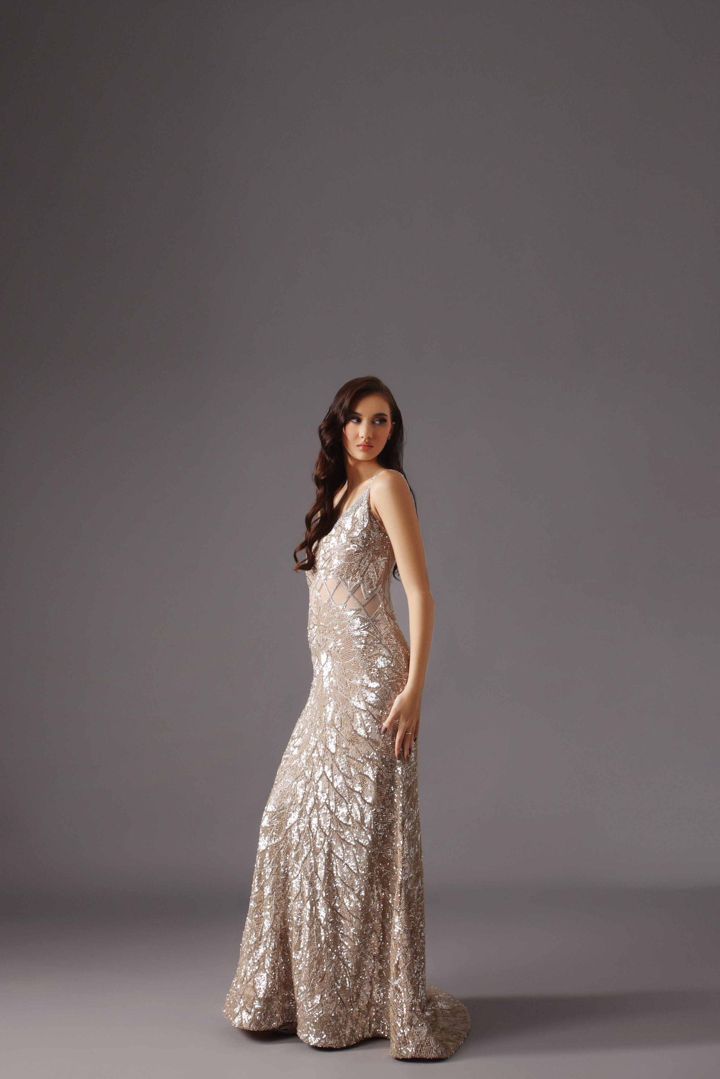 Silver Designer Gown