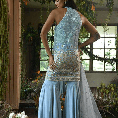 Load image into Gallery viewer, Allyum Sharara Suit Set
